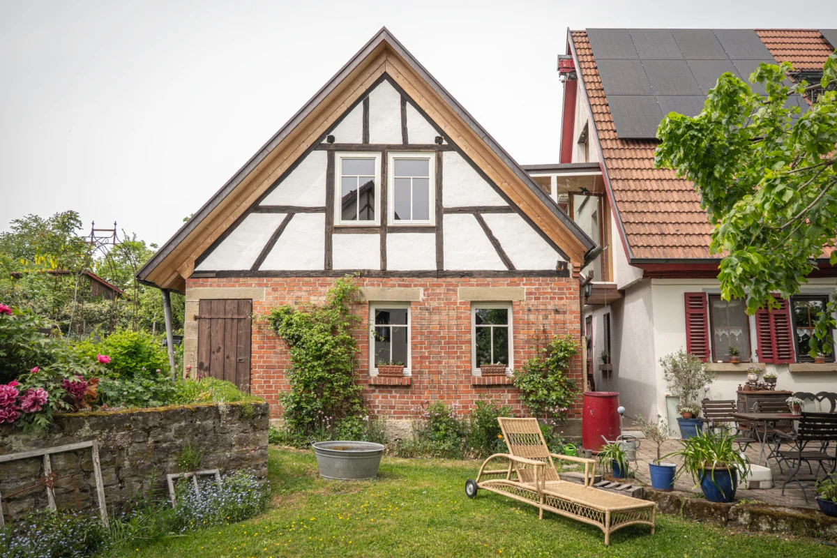 ZERO Architektur Projekte Fankhänel Impressionen Gesamtansicht aus dem Garten