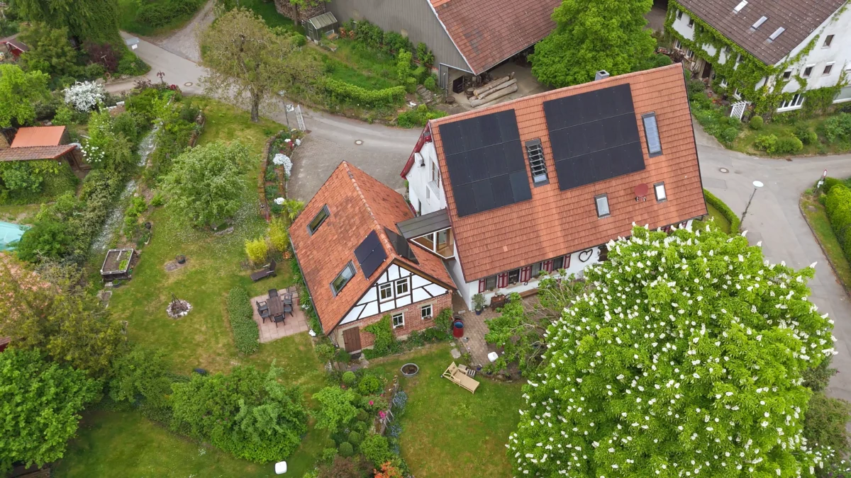 ZERO Architektur Projekte Fankhänel Impressionen Gesamtansicht Grundstück von oben