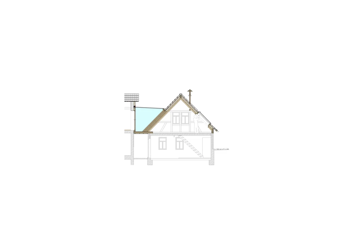 ZERO Architektur Projekte Fankhänel technische Zeichnungen Schnitt